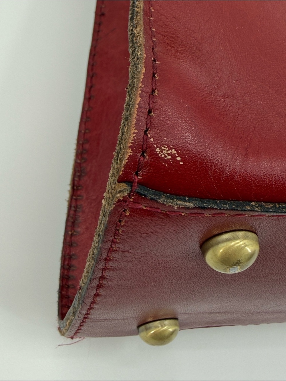 Patricia Nash Tooled Leather Top Handle Crossbody Satchel Burgundy Floral Bag - Picture 8 of 16